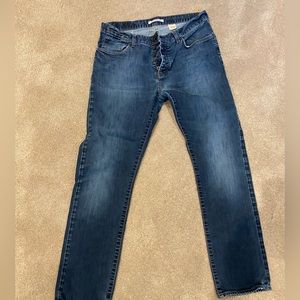 Varvatos bowery jeans; 34 slim (fits like 33)
